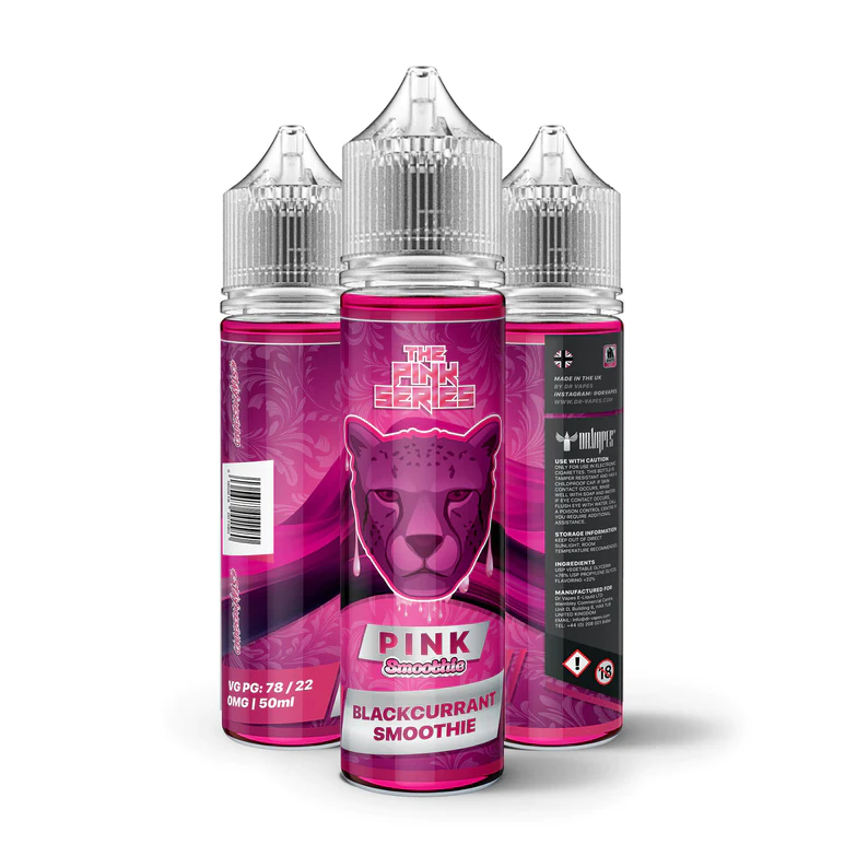 DR VAPE THE PANTHER SERIES PINK CANDY (BLACKCURRANT CANDY COTTON CANDY ) 60ML NICOTINE 3MG