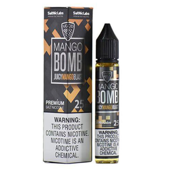vgod nic salt flavor mango bomb nicotine 25mg/50mg 30ml - best price with review