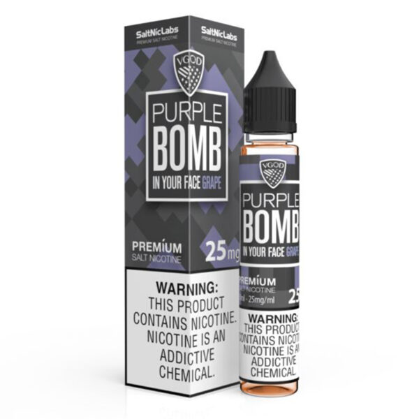 vgod nic salt flavor purple bomb nicotine 25mg/50mg 30ml - best price with review