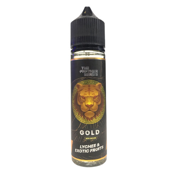 dr vape the panther series gold (litchi & fruits) 60ml nicotine 3mg