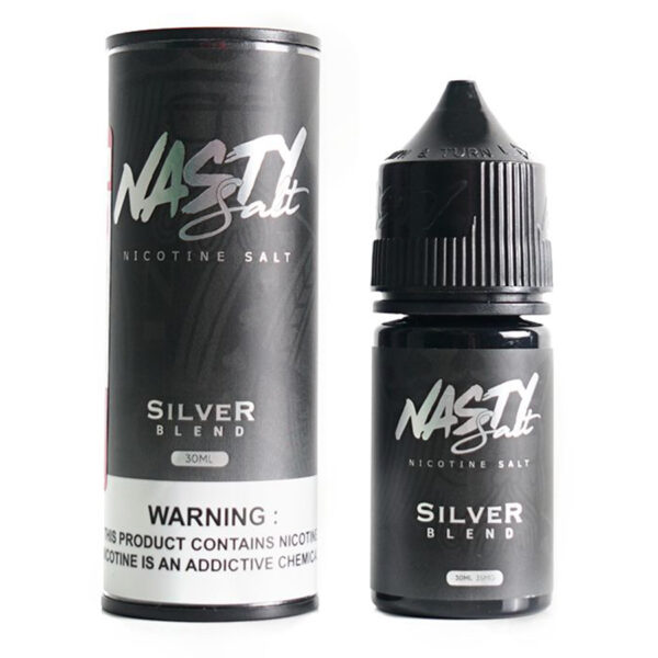 nasty (silver blend) saltnic 30ml nicotine 35mg and 50mg