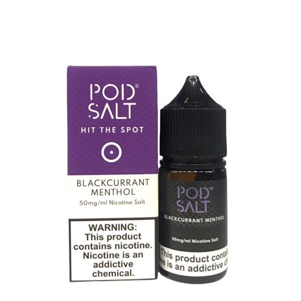 pod salt (blackcurrant menthol) saltnic 30ml nicotine 50mg
