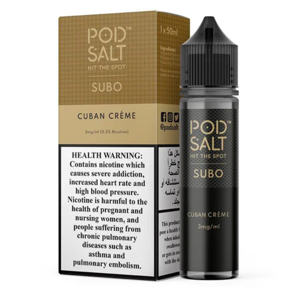 pod salt (cuban creme) 50ml nicotine 3mg