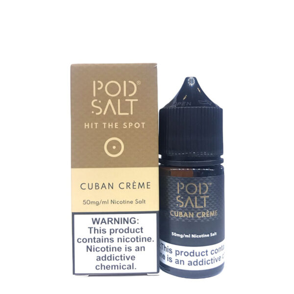 pod salt (cuban creme) saltnic 30ml nicotine 50mg