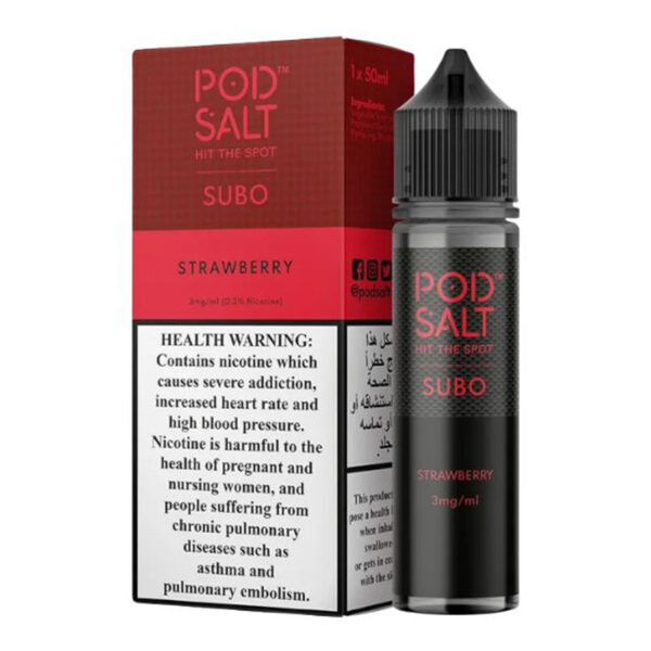 pod salt (strawberry) 50ml nicotine 3mg