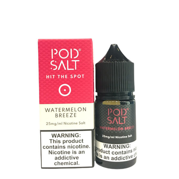 pod salt (watermelon breeze) saltnic 30ml nicotine 25mg