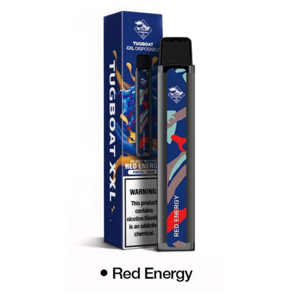 tugboat xxl red-energy  disposable 2500 puffs