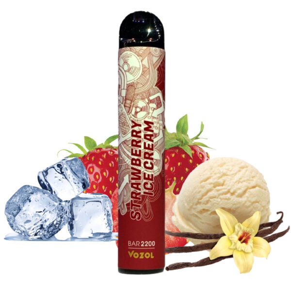 vozol bar strawberry-ice-cream 2200 puffs 50mg e-cigarette