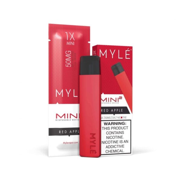 myle mini 2 red apple disposable device