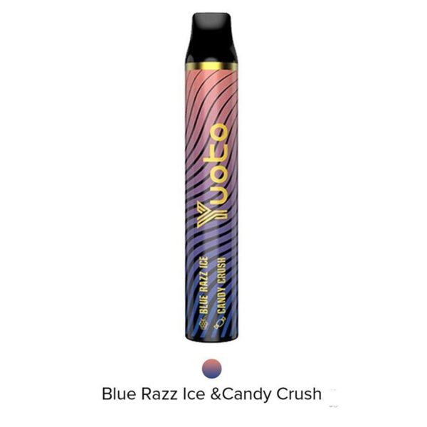 yuoto switch blue-razz-ice-candy-crush disposable 3000 puff. 50mg