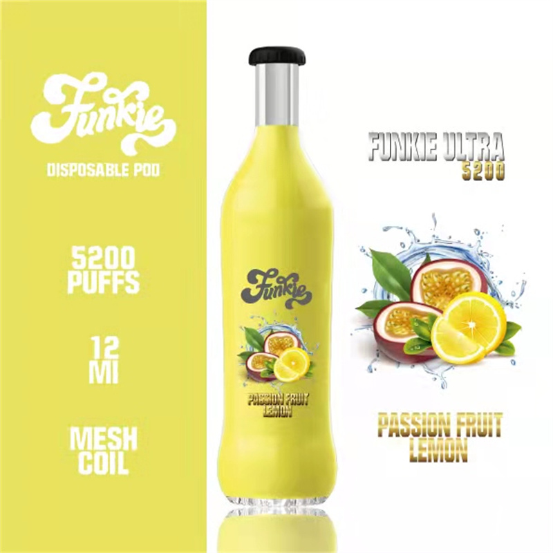 passion fruit lemon by funkie ultra 5200 puffs 5%