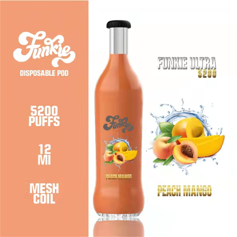 peach mango by funkie ultra 5200 puffs 5%