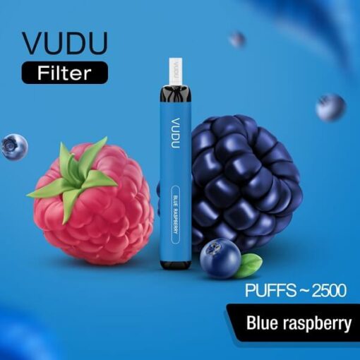 blue raspberry by vudu 5% disposible 2500 puffs