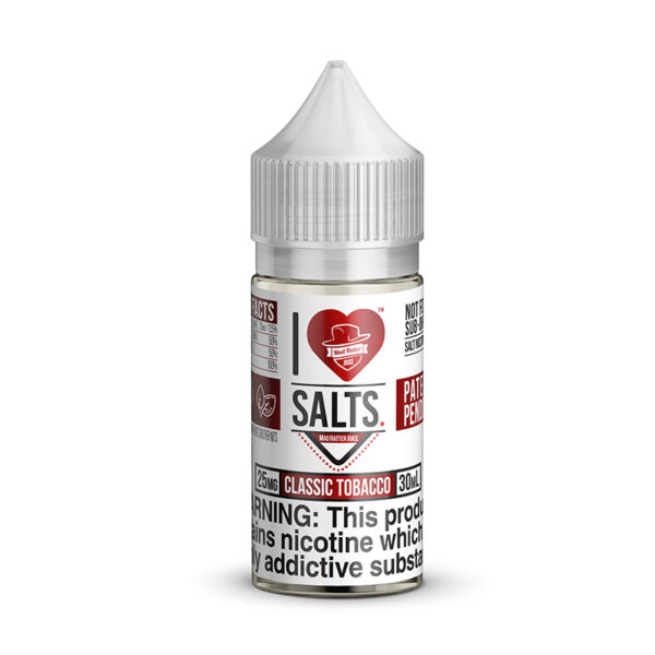 classic tobacco i love salt by madhatar 30ml 25mg-50mg