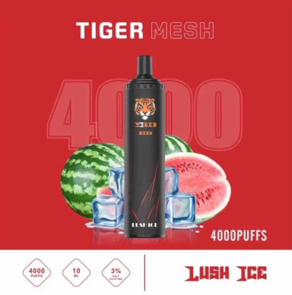 tiger mesh lush ice 4000 puffs disposable 5%