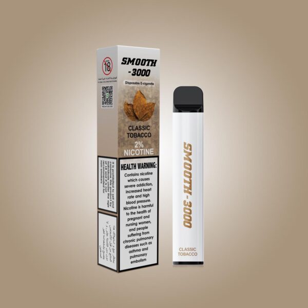 classic tobacco smooth 3000 disposable 2%