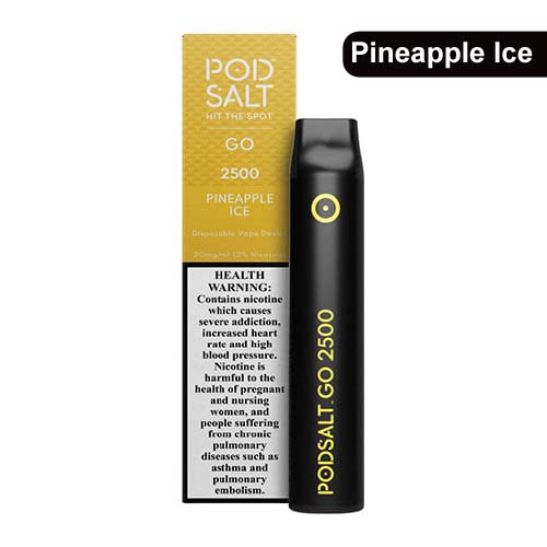 pineapple ice by pod salt go disposable 2500 puffs – 20mg