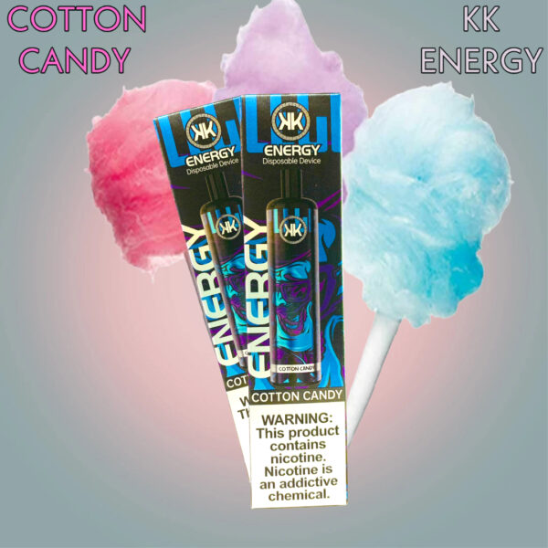 cotton candy kk energy 5000 puffs 5% (rechargeable)