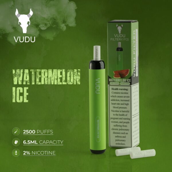 vudu watermelon ice 2500 puffs disposable 20mg