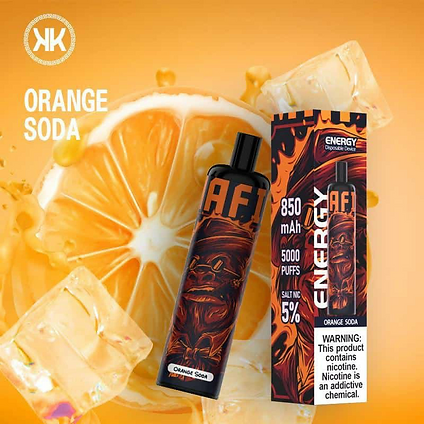 orange soda by kk energy 5000 puffs 5% (rechargeable)