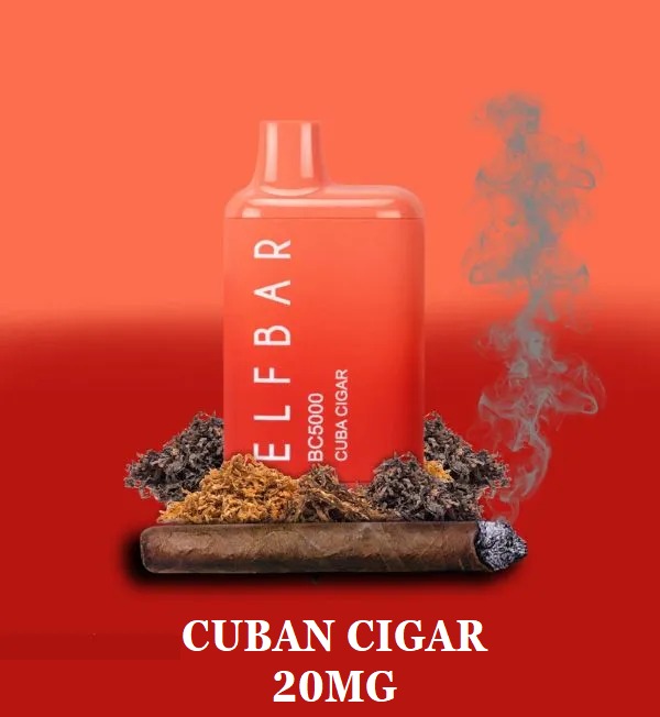 cuban cigar by elfbar 5000 puffs disposable 20mg