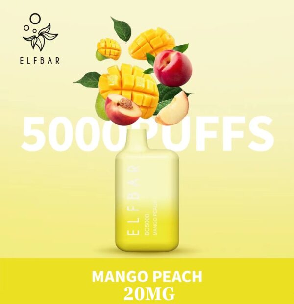 mango prach by elfbar 5000 puffs disposable 20mg