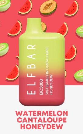 watermelon cantaloupe honeydew by elfbar 5000 puffs disposable 20mg