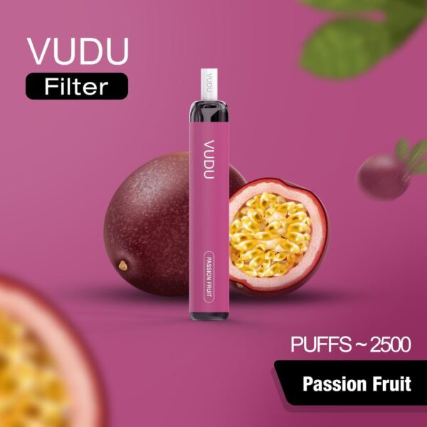 passion fruit by vudu 5% disposible 2500 puffs