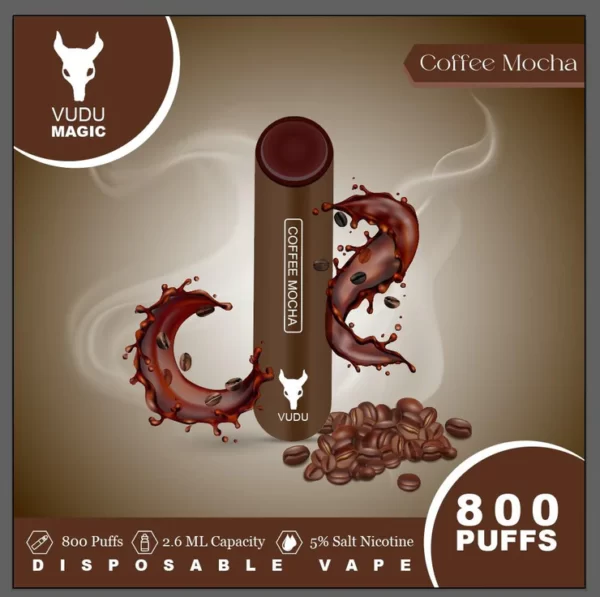 coffee mocha vudu magic 800 puffs 50mg