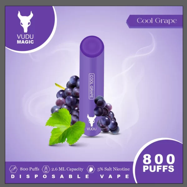 cool grape vudu magic 800 puffs 50mg