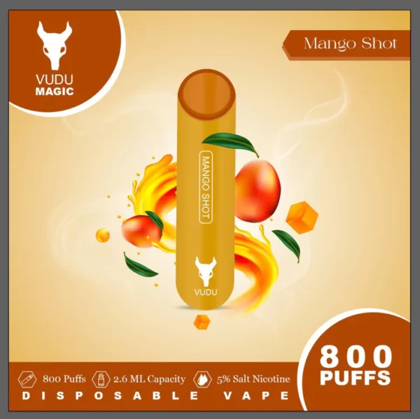 mango shot vudu magic 800 puffs 50mg