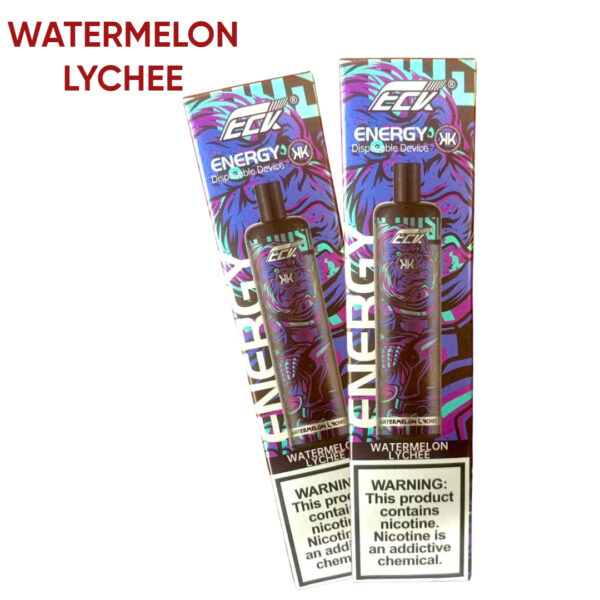 watermelon lychee kk energy 5000 puffs 5% (rechargeable)