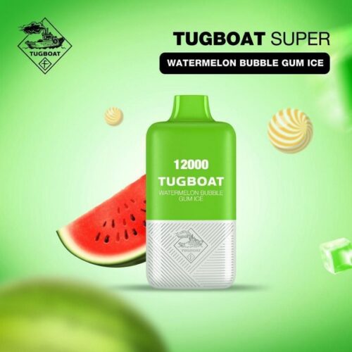 Tugboat Super Disposable Vape Watermelon Bubble Gum Ice